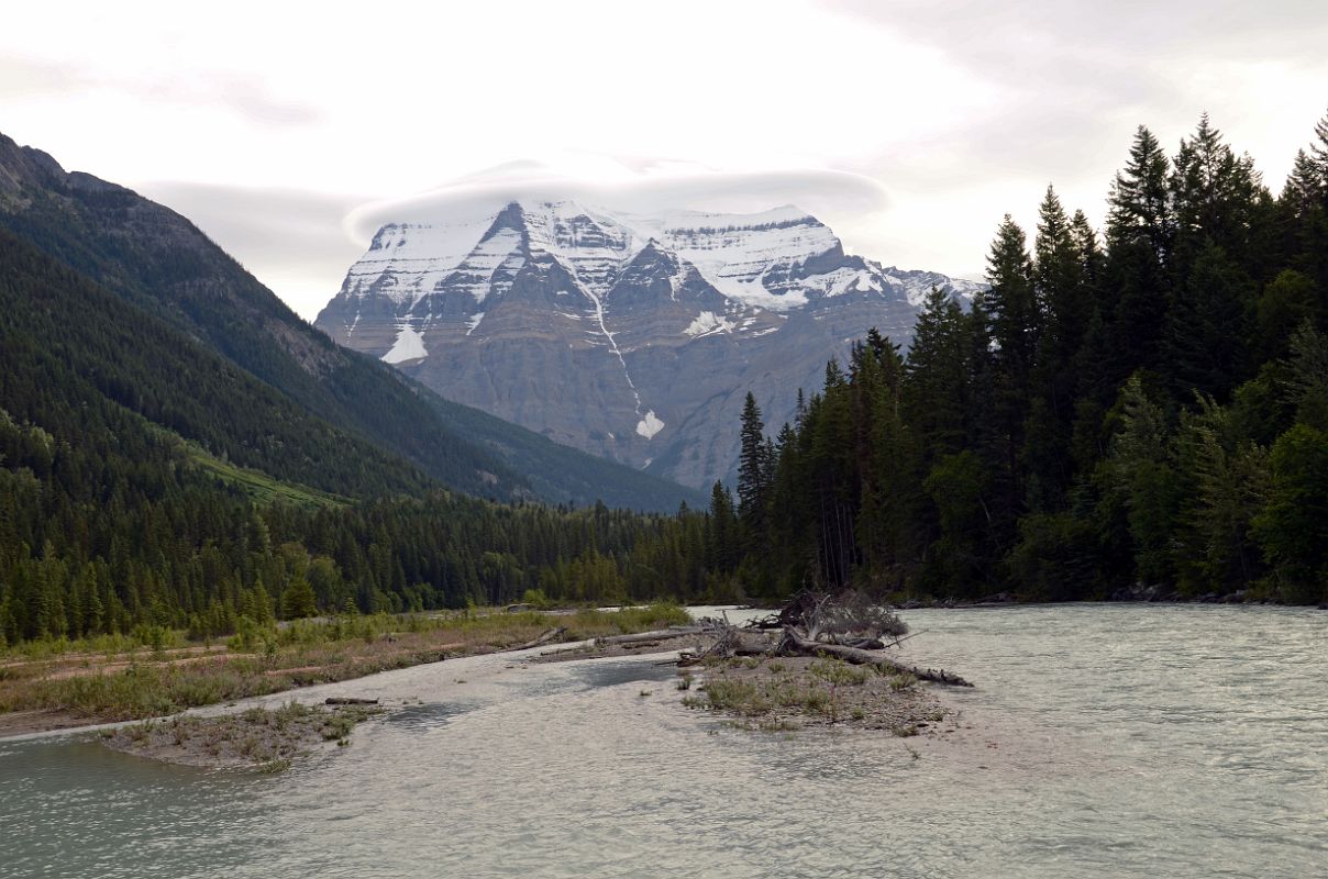 02 Mount Robson Early Morning From Bridge Over Robson River Near Park Headquarters and Visitor Centre